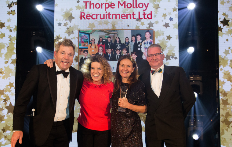 Thorpe Molloy Recruitment is a winner at the 2018 IRP Awards